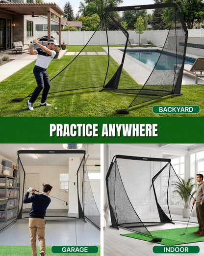 APEX 8.5 x 8.5 ft Heavy-Duty Golf Practice Net