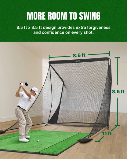 APEX 8.5 x 8.5 ft Heavy-Duty Golf Practice Net