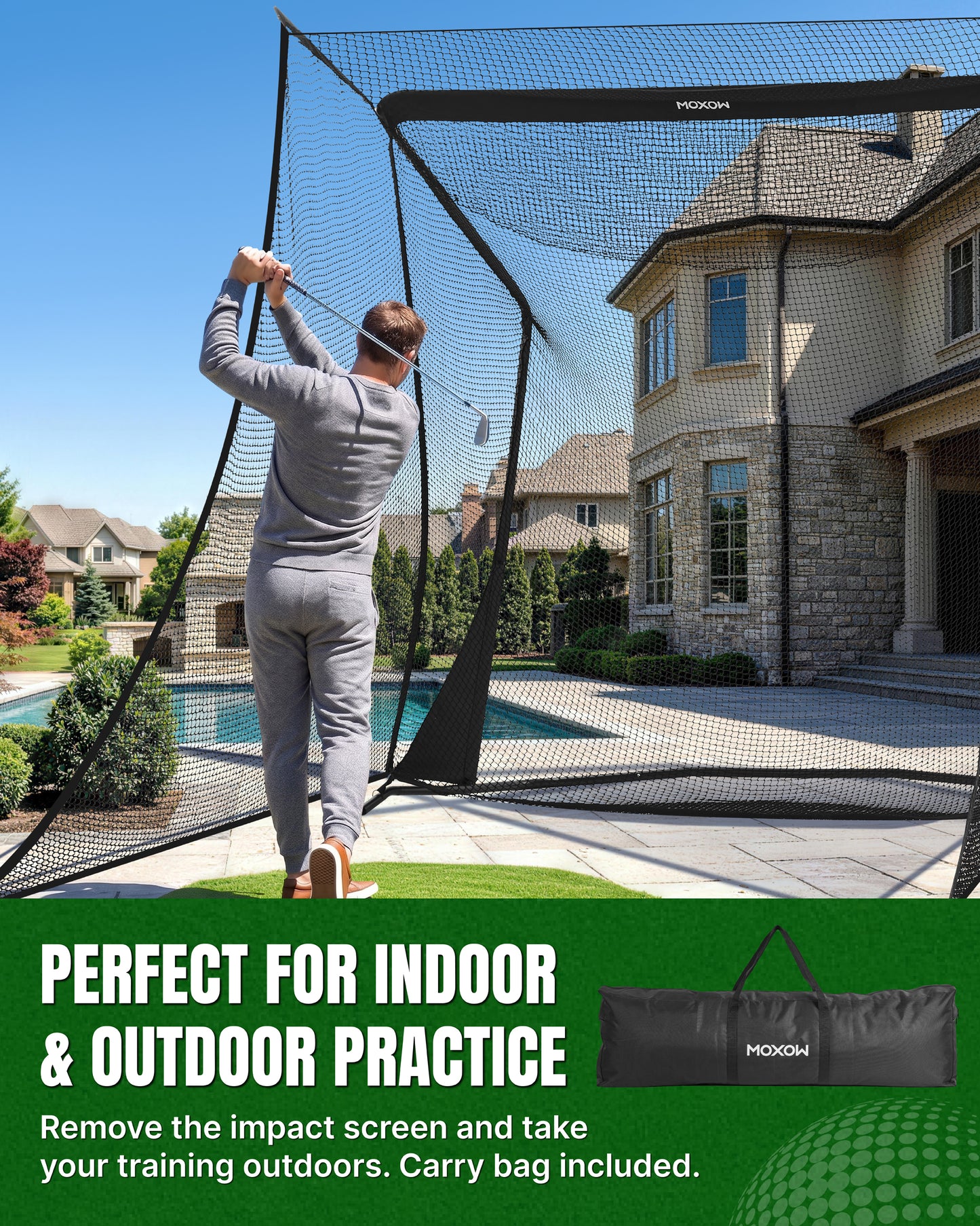 APEX SIM Home Golf Simulator Net