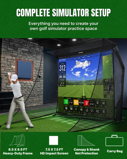 APEX SIM Home Golf Simulator Net