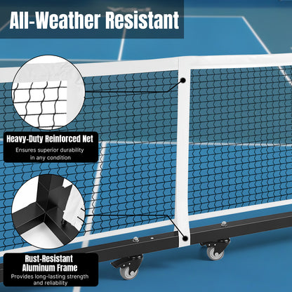 Semi-Permanent 22 ft Pickleball Net