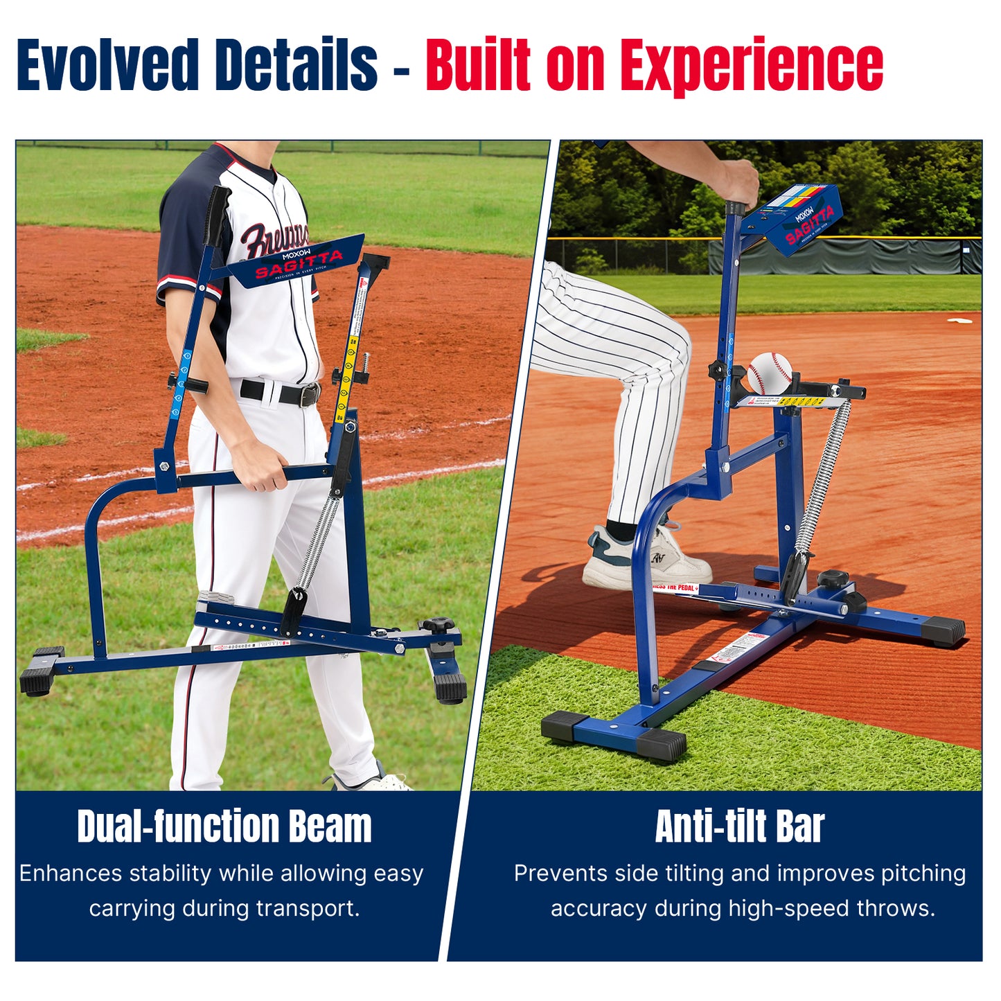 Sagitta Manual Baseball & Softball Pitching Machine