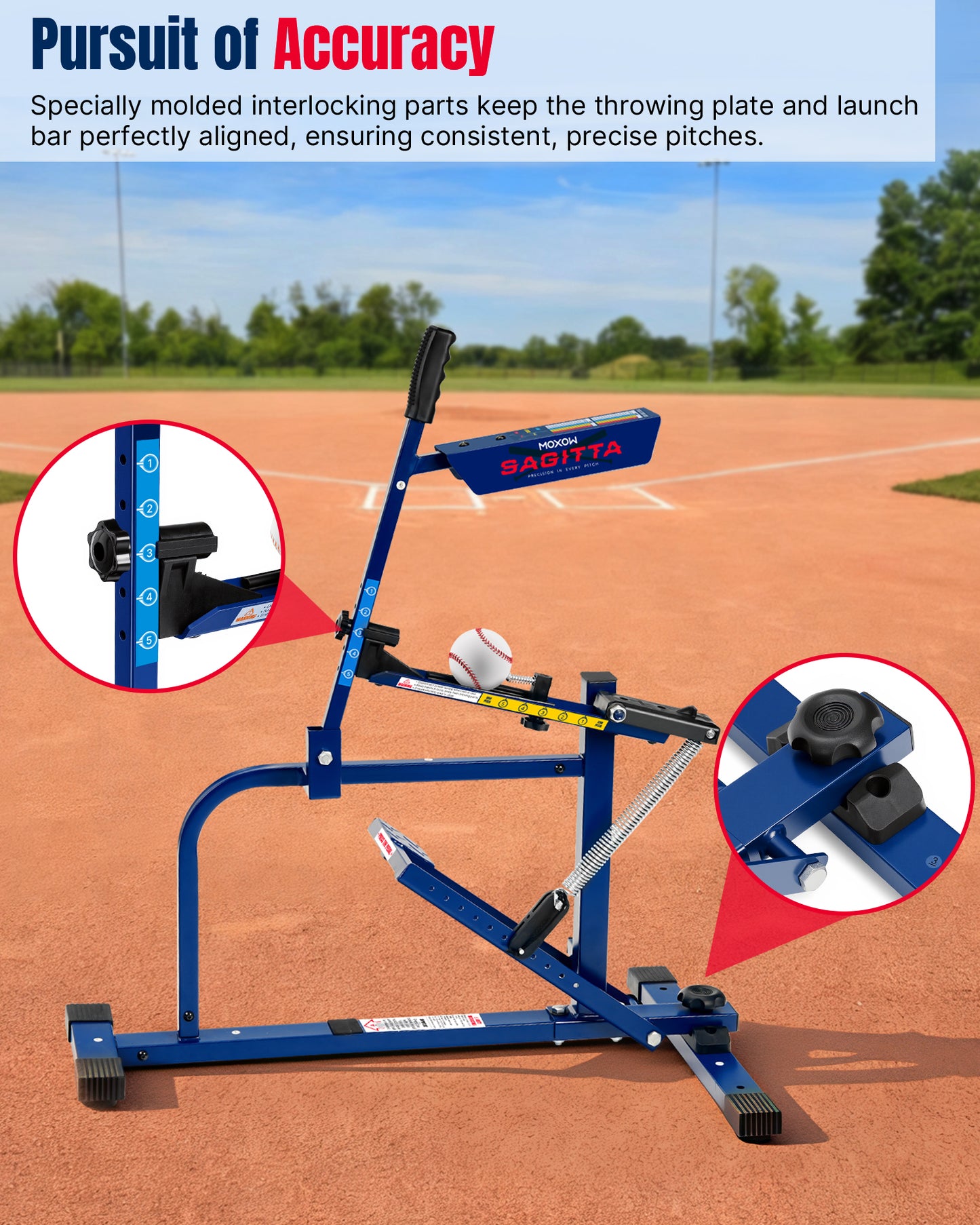 Sagitta Baseball & Softball Pitching Machine 3-in-1 Bundle