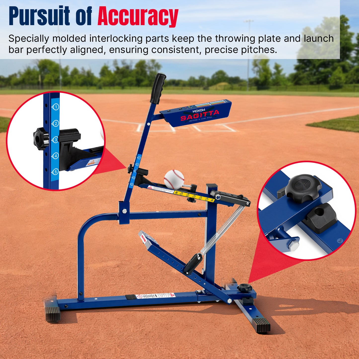 Sagitta Manual Baseball & Softball Pitching Machine