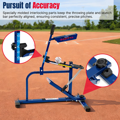 Sagitta Manual Baseball & Softball Pitching Machine