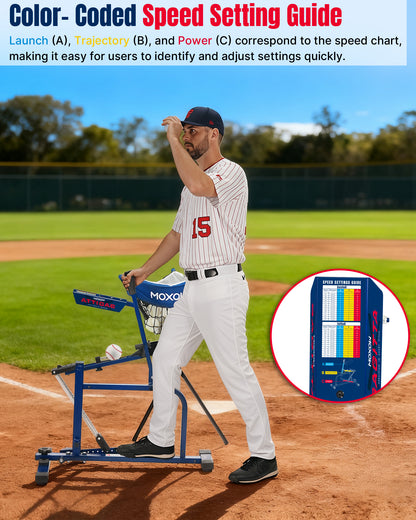 Sagitta Baseball & Softball Pitching Machine 3-in-1 Bundle