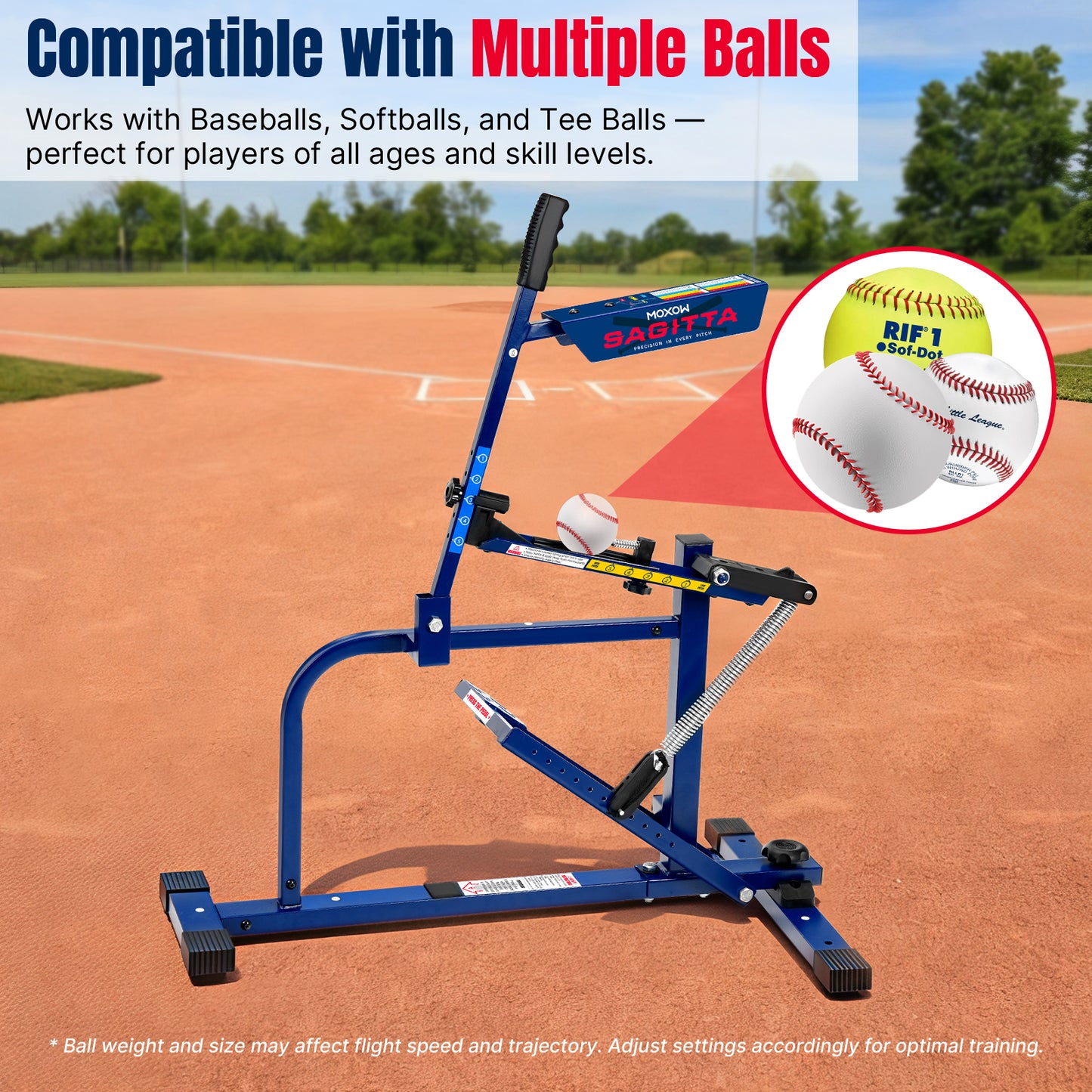 Sagitta Manual Baseball & Softball Pitching Machine