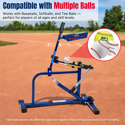 Sagitta Manual Baseball & Softball Pitching Machine